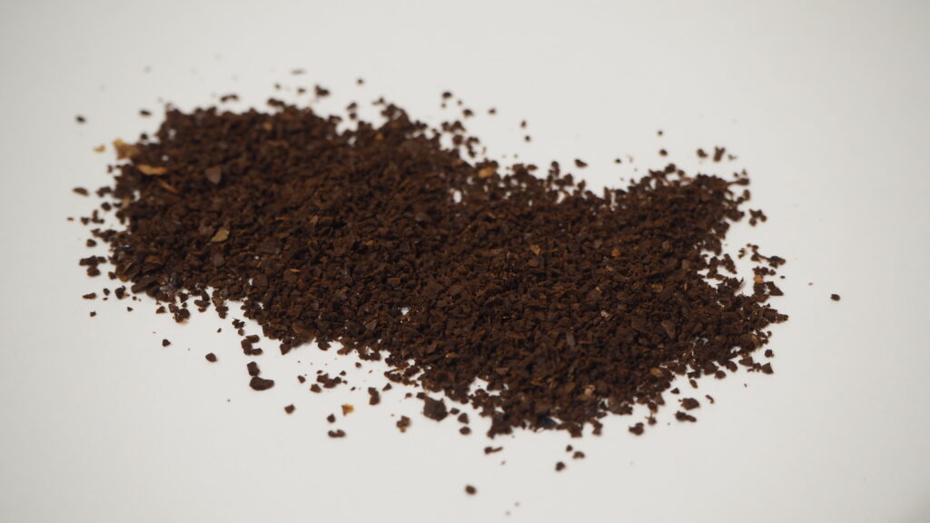 EK43Sで挽いたコーヒー豆　挽き目ダイヤル10（中挽き）