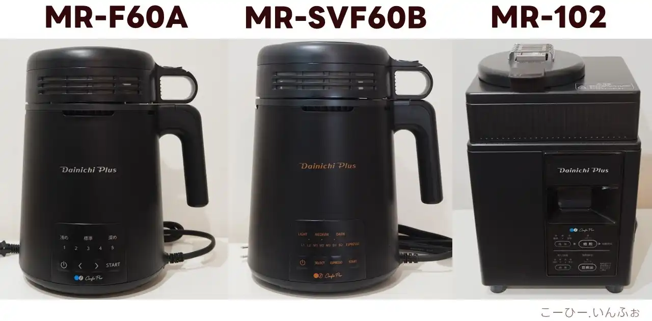 家庭用全自動コーヒー焙煎機】ダイニチ「カフェプロ」3機種を比較 